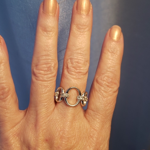 Sterling 925 silver and CZ ring - Picture 1 of 5